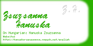 zsuzsanna hanuska business card